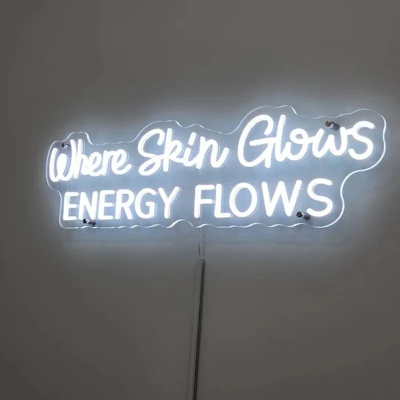 Where Skin Glows Energy Flows Neon Sign, Beauty Salon Studio Led Neon Sign,Beauty Spa Sign, SkinCare Facial Room Wall Decor
Where Skin Glows Energy Flows Neon Sign, Beauty Salon Studio Led Neon Sign,Beauty Spa Sign, SkinCare Facial Room Wall Decor
