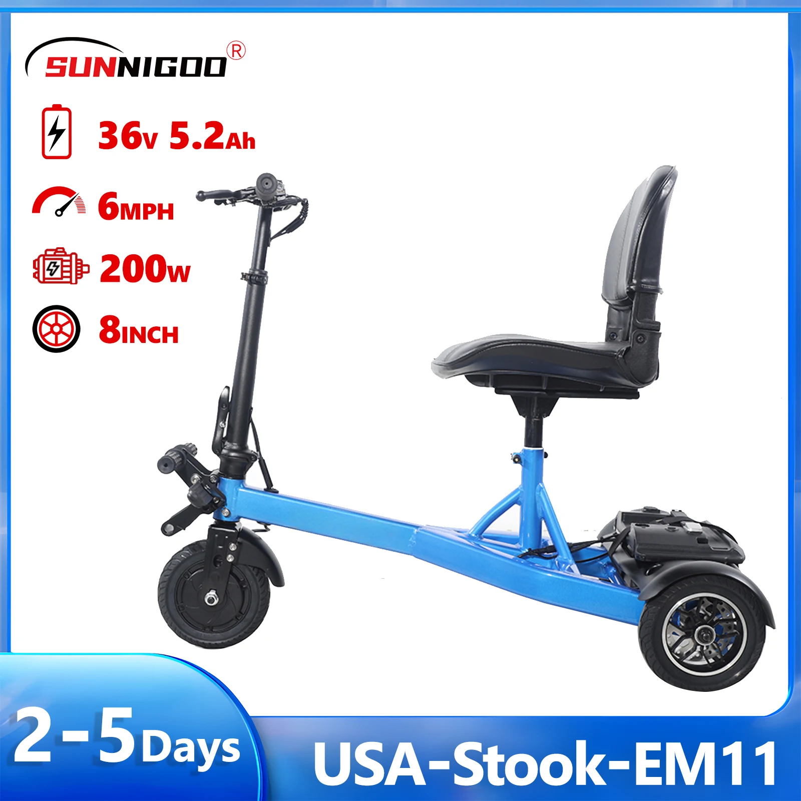 Mobility Scooter,3-Wheel Mobility Scooter for Seniors, Adults, 200 lbs, Foldable Mobility Scooter, Compact Heavy Duty Mobility
Mobility Scooter,3-Wheel Mobility Scooter for Seniors, Adults, 200 lbs, Foldable Mobility Scooter, Compact Heavy Duty Mobility