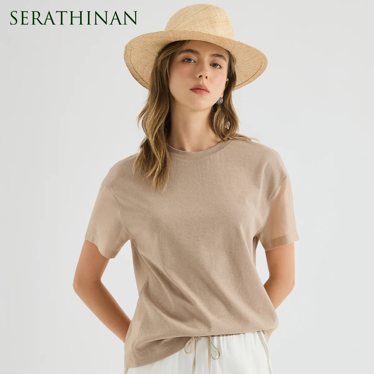 KT7613691 Luxury Cotton Blend T-Shirt Women's Luxury High End Tee Designer Chic Short Sleeve Breathable Top
KT7613691 Luxury Cotton Blend T-Shirt Women's Luxury High End Tee Designer Chic Short Sleeve Breathable Top