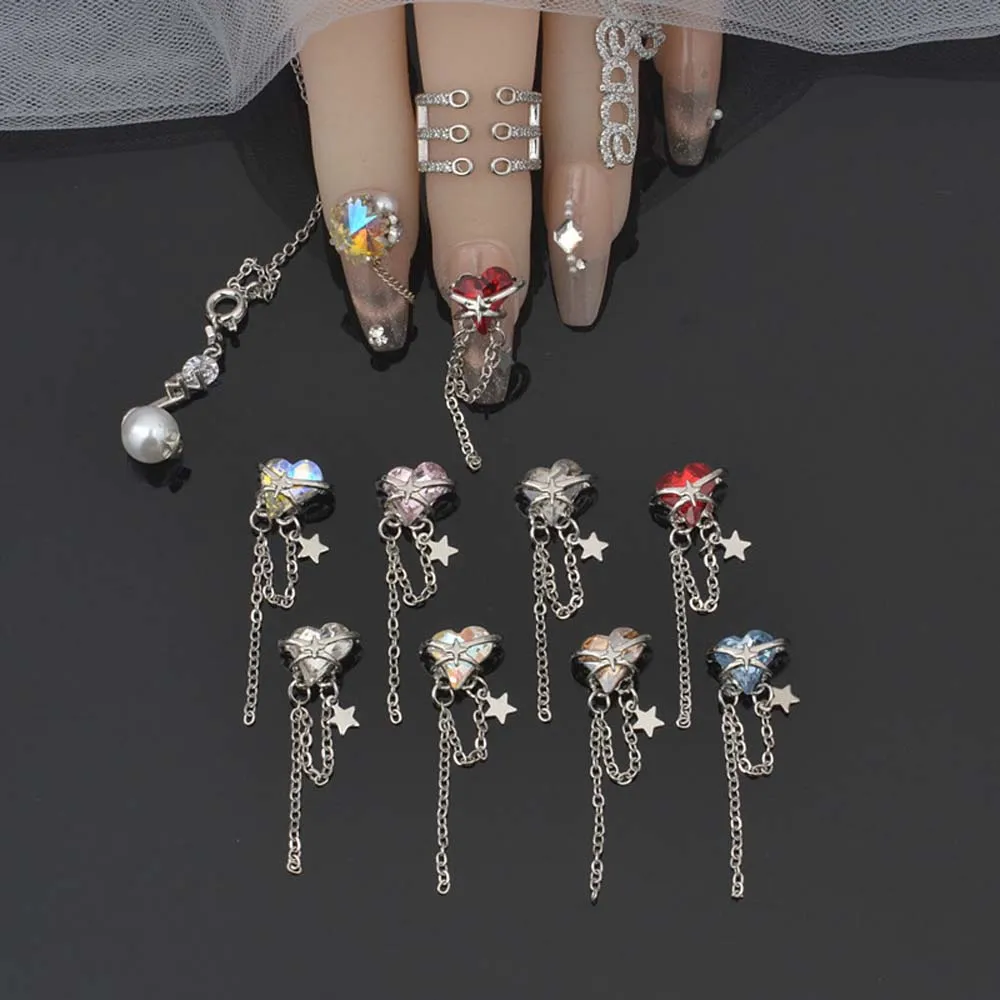 5Pcs Shooting Star's Love Crooked Crystal Nail Art Charms 3D Alloy Pendants Upscale Nail Art Decoration Hearts Nail Ornaments
5Pcs Shooting Star's Love Crooked Crystal Nail Art Charms 3D Alloy Pendants Upscale Nail Art Decoration Hearts Nail Ornaments