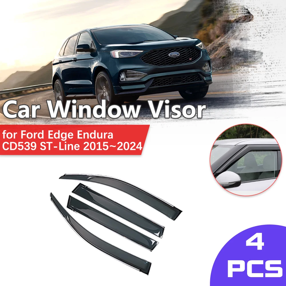 Car Window Visor for Ford Edge Endura CD539 ST-Line 2015~2024 Rain Eyebrow Shelter Vent Awning Smoke Deflector Guard Accessories
Car Window Visor for Ford Edge Endura CD539 ST-Line 2015~2024 Rain Eyebrow Shelter Vent Awning Smoke Deflector Guard Accessories
