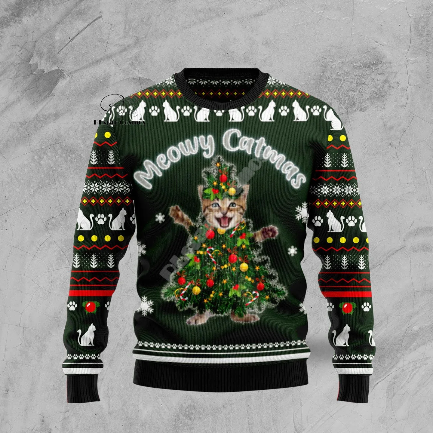 Christmas Ugly Knitted Sweater Xmas Santa Claus Animal Colorful Tattoo Retro Unisex 3DPrint Funny Harajuku Casual Long Sleeves F
Christmas Ugly Knitted Sweater Xmas Santa Claus Animal Colorful Tattoo Retro Unisex 3DPrint Funny Harajuku Casual Long Sleeves F