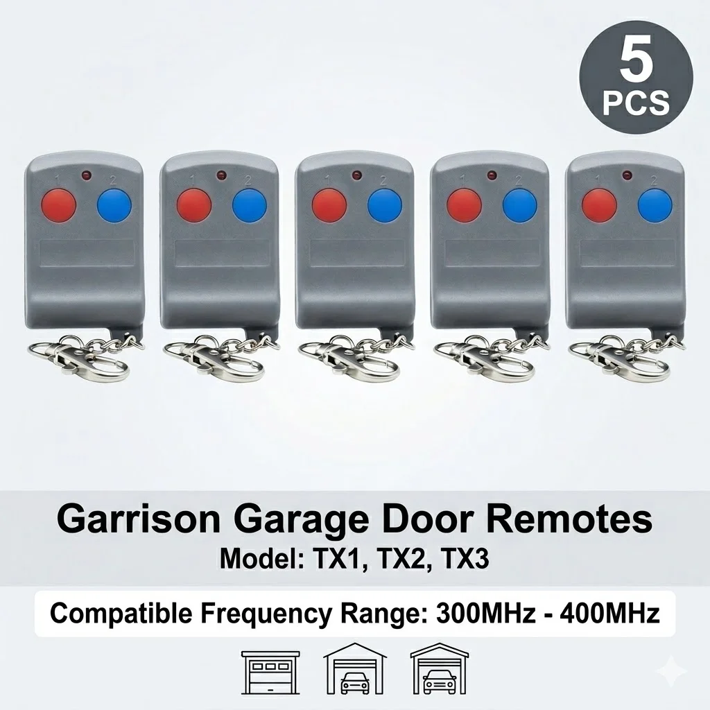 1-10pcs Garrison TX1 TX2 TX3 TX4 TX5 LK-102R2 LK-102RC LK-102RM Remote Control Garrison 300-400MHz Electric Gate Remote Control
1-10pcs Garrison TX1 TX2 TX3 TX4 TX5 LK-102R2 LK-102RC LK-102RM Remote Control Garrison 300-400MHz Electric Gate Remote Control