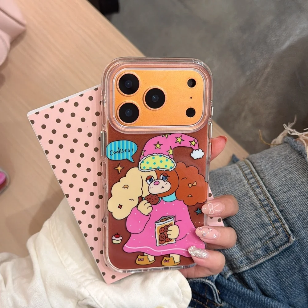 INS Cute Cartoon Dopamine Eating Cookie Puppy Phone Case for iPhone 17 Pro 15 16 17 Pro Max 15 Pro 14 13 Fashion Shockproof Case
INS Cute Cartoon Dopamine Eating Cookie Puppy Phone Case for iPhone 17 Pro 15 16 17 Pro Max 15 Pro 14 13 Fashion Shockproof Case