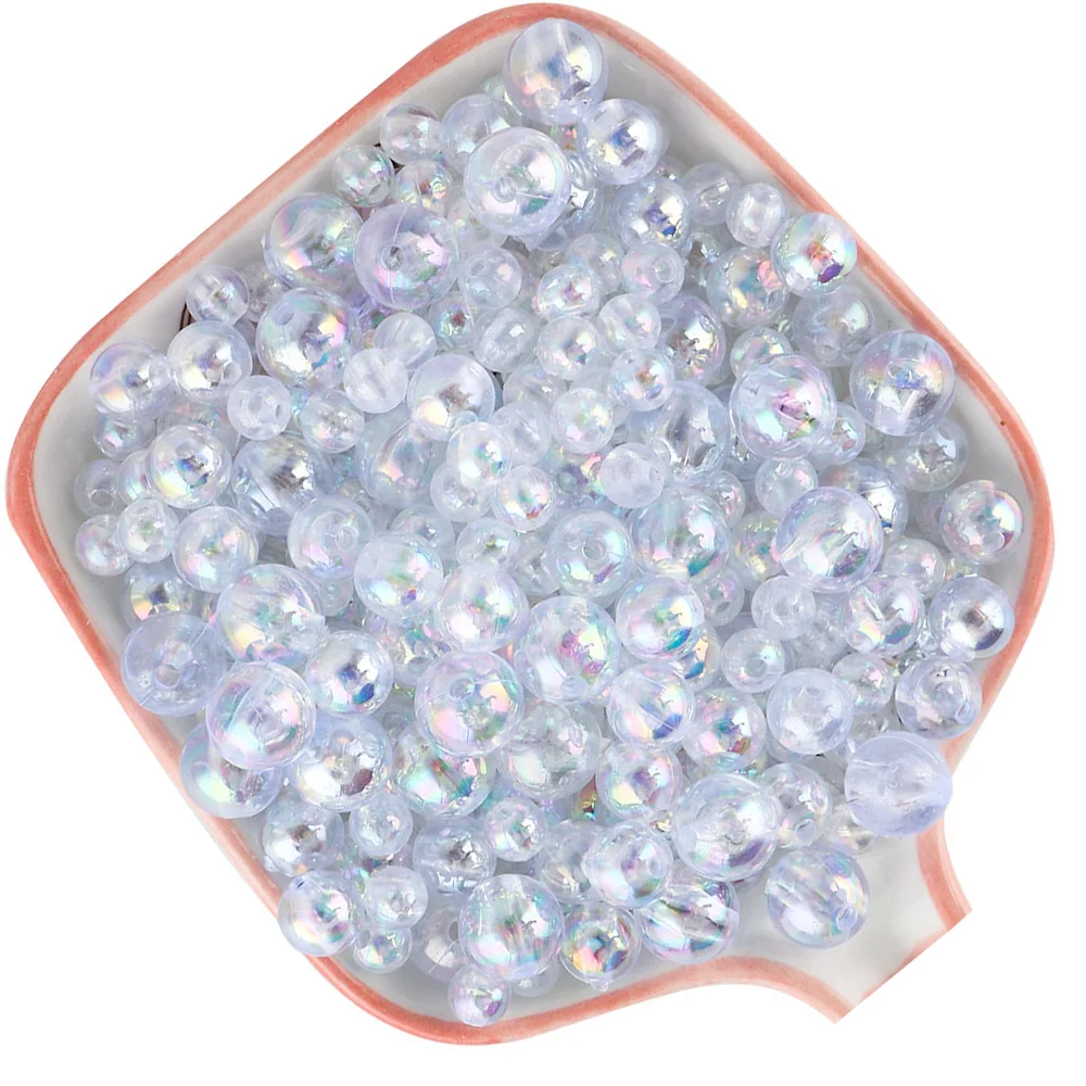 6mm 8mm 10mm Transparent AB Acrylic Beads Round Ball Loose Spacer Beads For Jewelry Making Diy Bracelet Necklace Accessories
6mm 8mm 10mm Transparent AB Acrylic Beads Round Ball Loose Spacer Beads For Jewelry Making Diy Bracelet Necklace Accessories