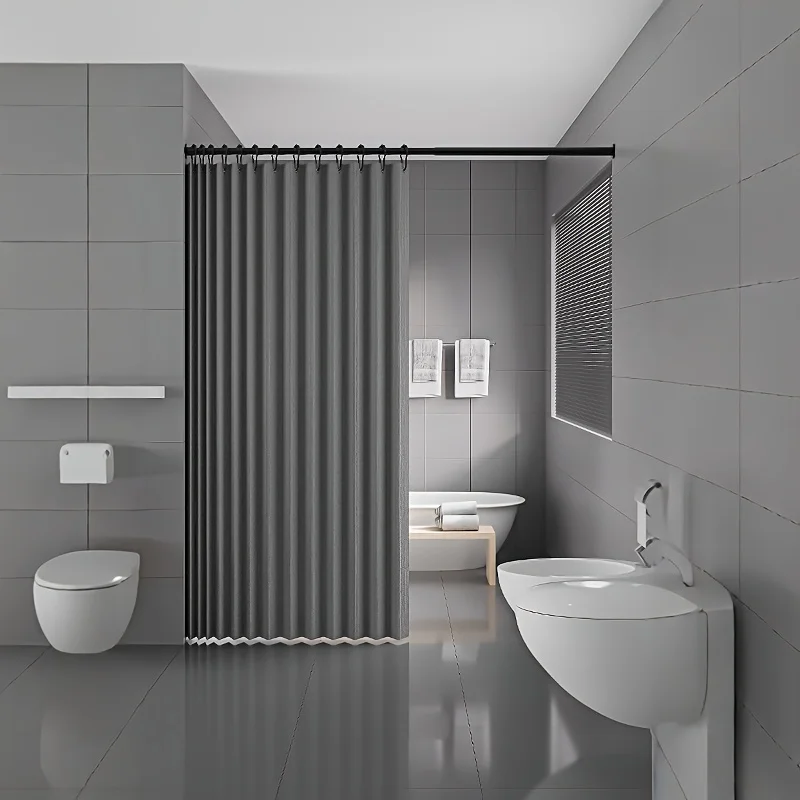 Magnetic Shower Curtain Bathroom Curtain Bathtub Liner Modern Stylish Home Apartment Hotel RV Camper Guest Room
Magnetic Shower Curtain Bathroom Curtain Bathtub Liner Modern Stylish Home Apartment Hotel RV Camper Guest Room