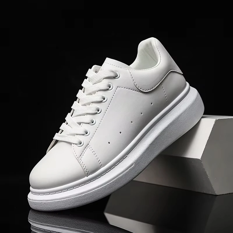 2026Women Flats Elegant Skateboard Shoes White Sneakers Thick Sole Inner Height Increasing Vulcanized Shoes For Men And Women
2026Women Flats Elegant Skateboard Shoes White Sneakers Thick Sole Inner Height Increasing Vulcanized Shoes For Men And Women