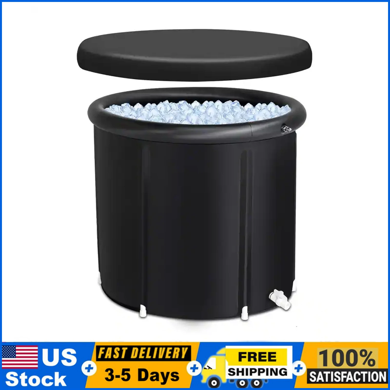Ice Bath Tub Cold Water Therapy Plunge Tub for Athletes Outdoor Ice Barrel Plunge Pool Inflatable Folding Bathtub with Cover Lid
Ice Bath Tub Cold Water Therapy Plunge Tub for Athletes Outdoor Ice Barrel Plunge Pool Inflatable Folding Bathtub with Cover Lid
