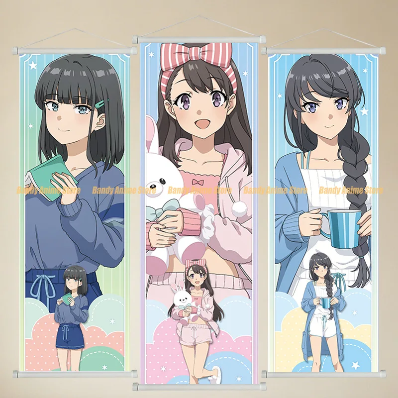 Seishun Buta Yarou Hanging Painting Scrolls Sakurajima Mai Uzuki Anime Poster Wall Scroll Art Room Decoration Gifts
Seishun Buta Yarou Hanging Painting Scrolls Sakurajima Mai Uzuki Anime Poster Wall Scroll Art Room Decoration Gifts