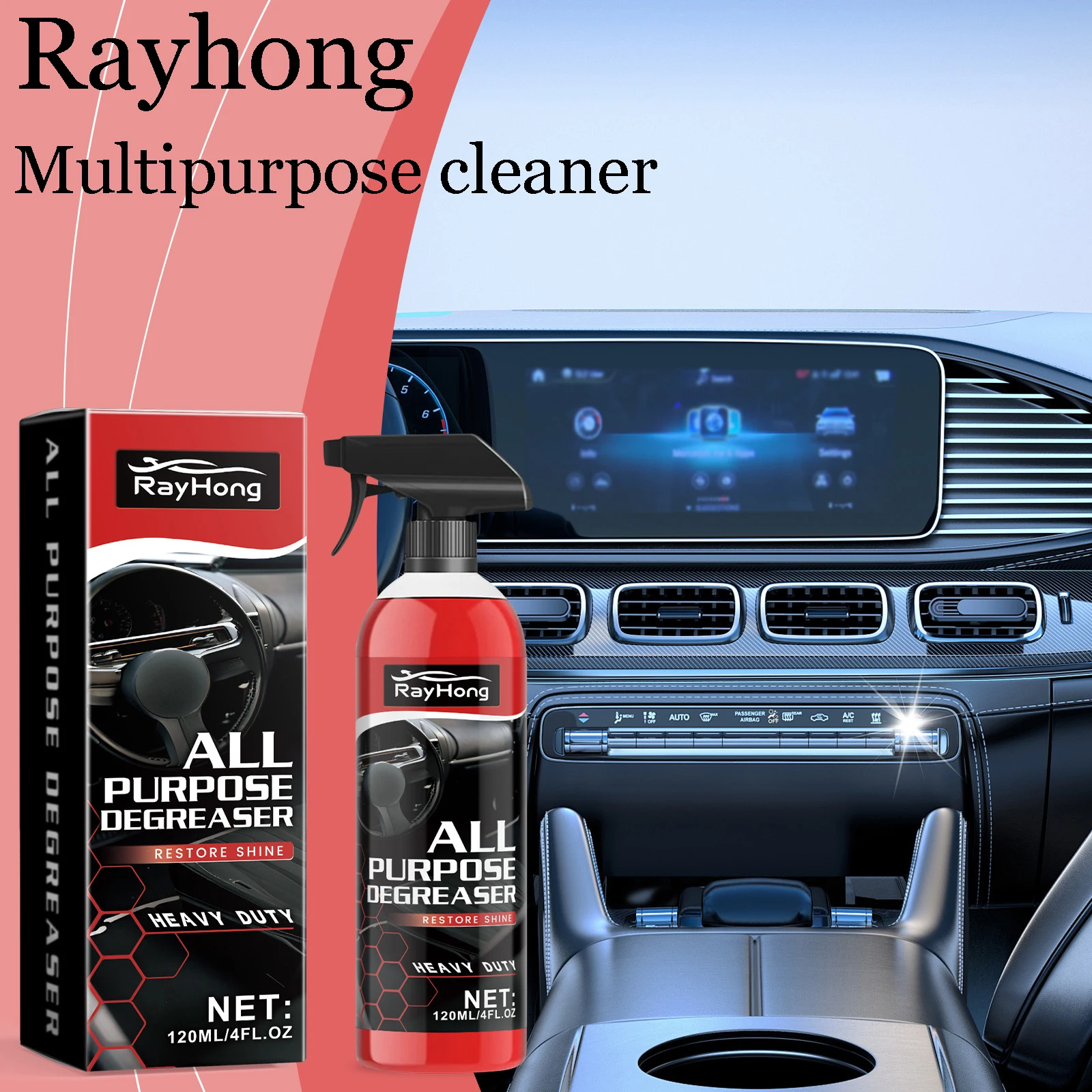 Многоцелевой чистящий спрей Rayhong для чистки сидений, кожи, пластиковых деталей, удаления пятен, растворения масляных пятен, сверхмощная чистка автомобиля
Многоцелевой чистящий спрей Rayhong для чистки сидений, кожи, пластиковых деталей, удаления пятен, растворения масляных пятен, сверхмощная чистка автомобиля