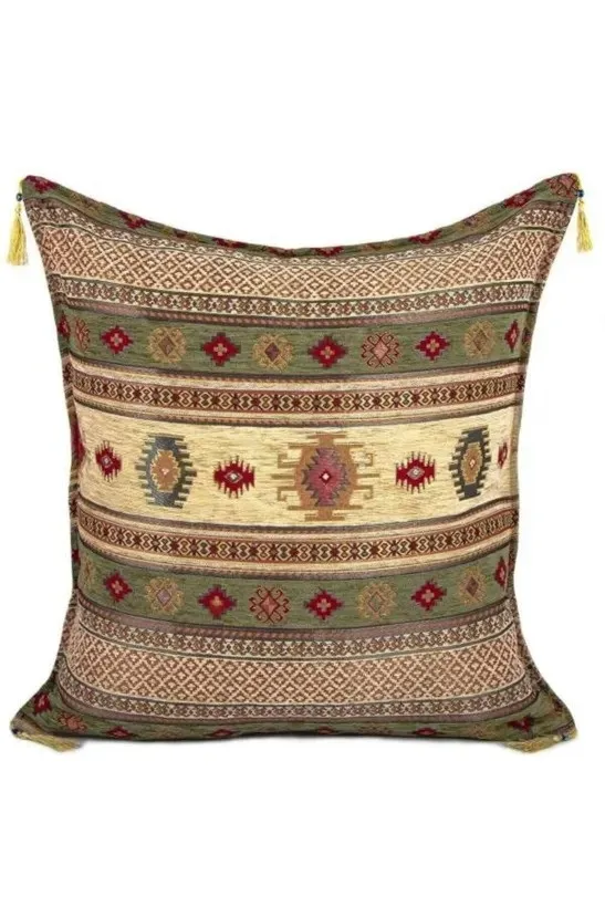 Kilim Pattern (70cmx70cm) Chenille Fabric Tasseled Square Home Garden Cushion Cover NO14
Kilim Pattern (70cmx70cm) Chenille Fabric Tasseled Square Home Garden Cushion Cover NO14