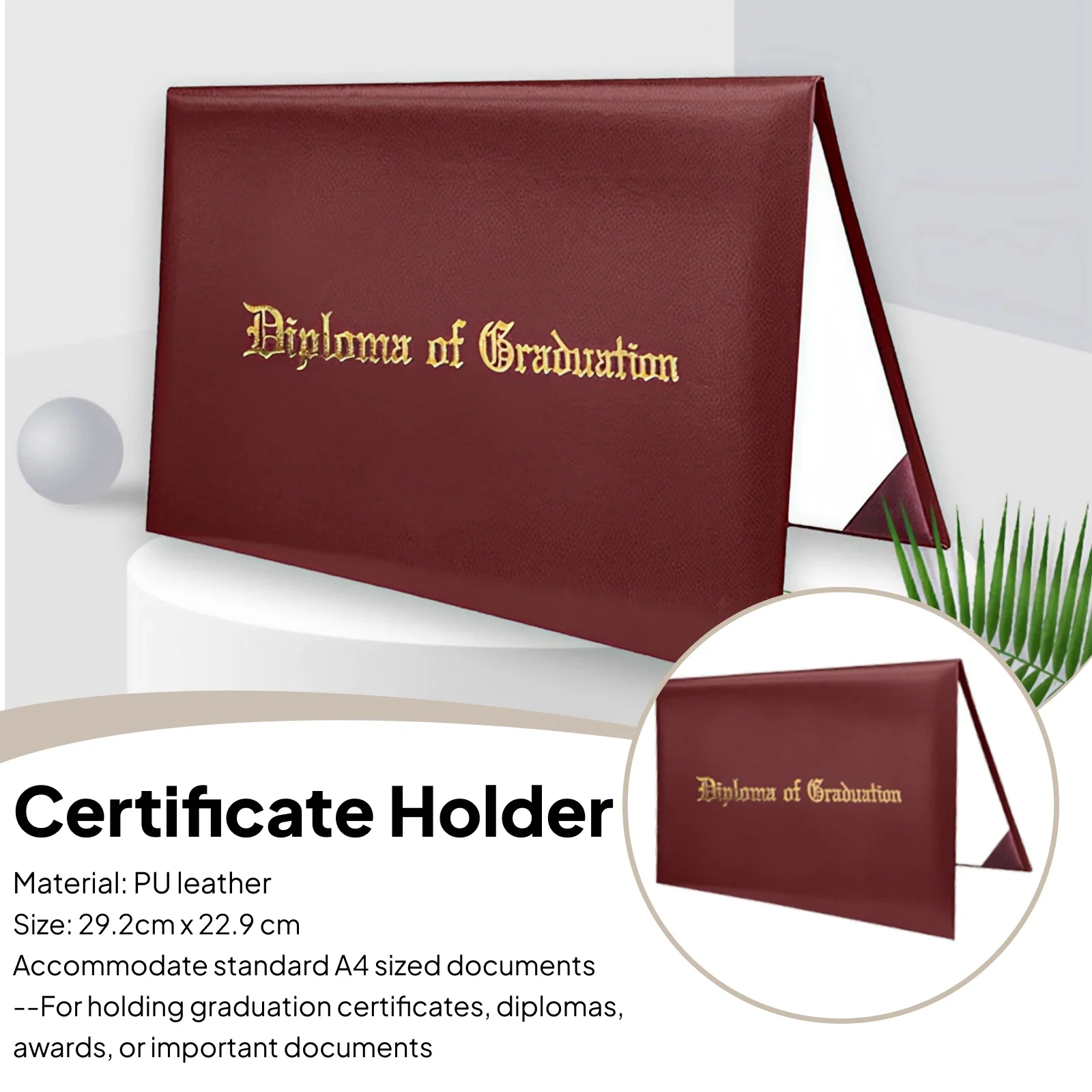 Imprinted Diploma Cover for Certificate Diploma of Graduation 8.5x11 Diploma Holder for Souvenir Award Recognition Presentation
Imprinted Diploma Cover for Certificate Diploma of Graduation 8.5x11 Diploma Holder for Souvenir Award Recognition Presentation