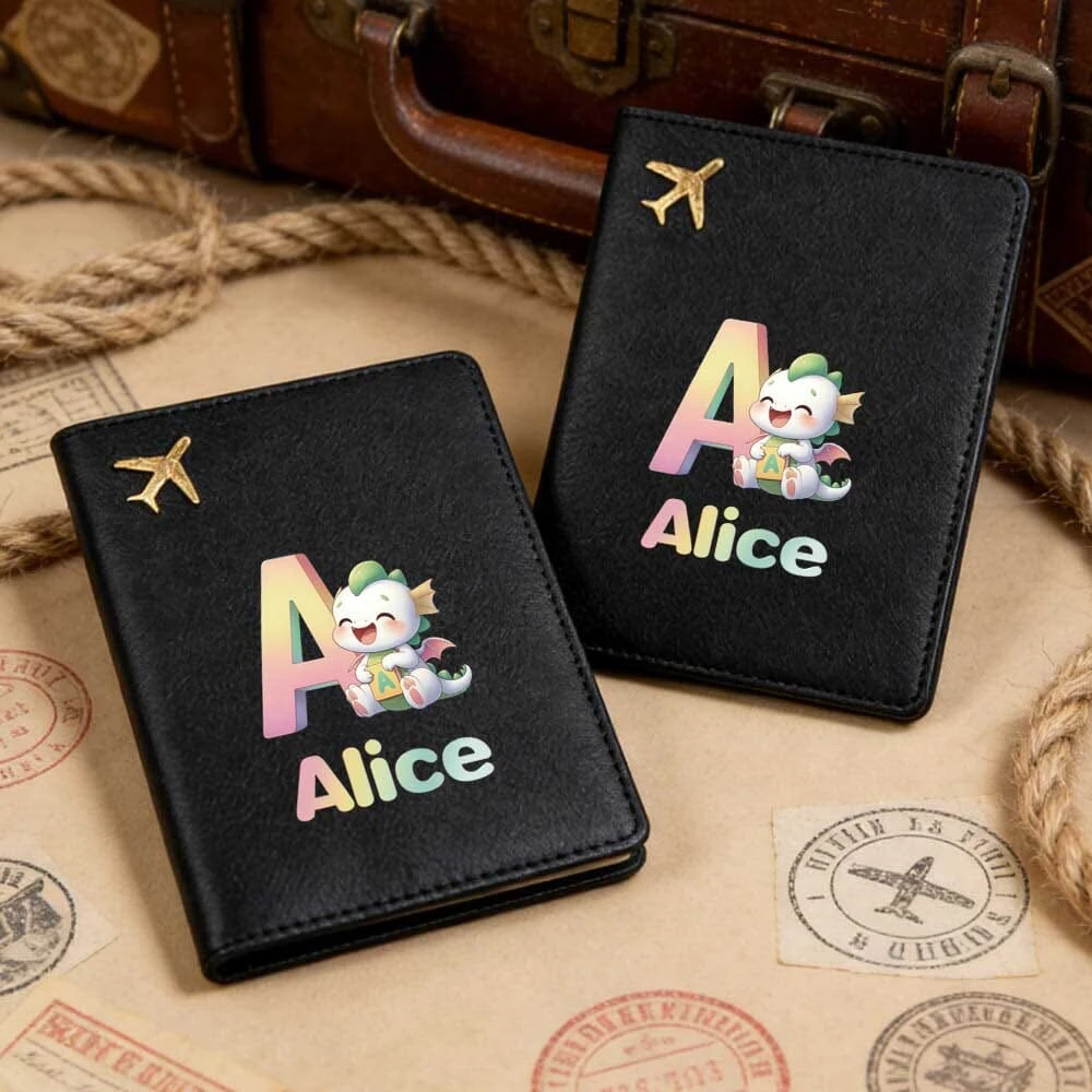 Black Dinosaur Letter RFID PU Passport Holder Slim Travel Wallet Custom Name DIY ID Card Protector Travel Gift
Black Dinosaur Letter RFID PU Passport Holder Slim Travel Wallet Custom Name DIY ID Card Protector Travel Gift
