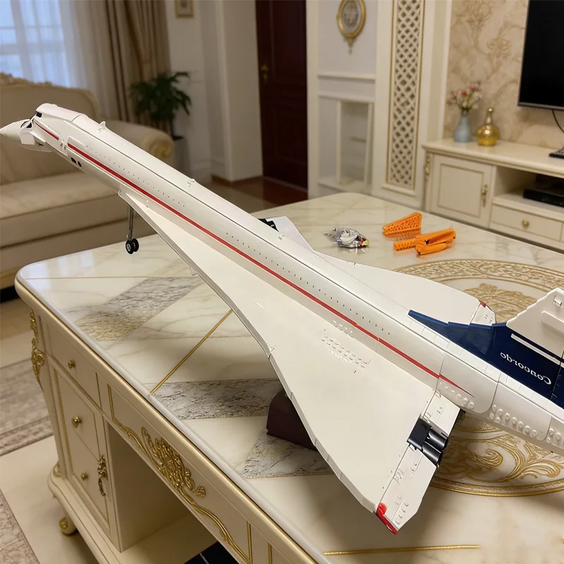 Набор для сборки модели самолета Airbus Concorde (2083 детали), сверхзвуковой пассажирский самолет, космический шаттл, украшение для дома, маленькие декоративные элементы, совместим с 10318
Набор для сборки модели самолета Airbus Concorde (2083 детали), сверхзвуковой пассажирский самолет, космический шаттл, украшение для дома, маленькие декоративные элементы, совместим с 10318 