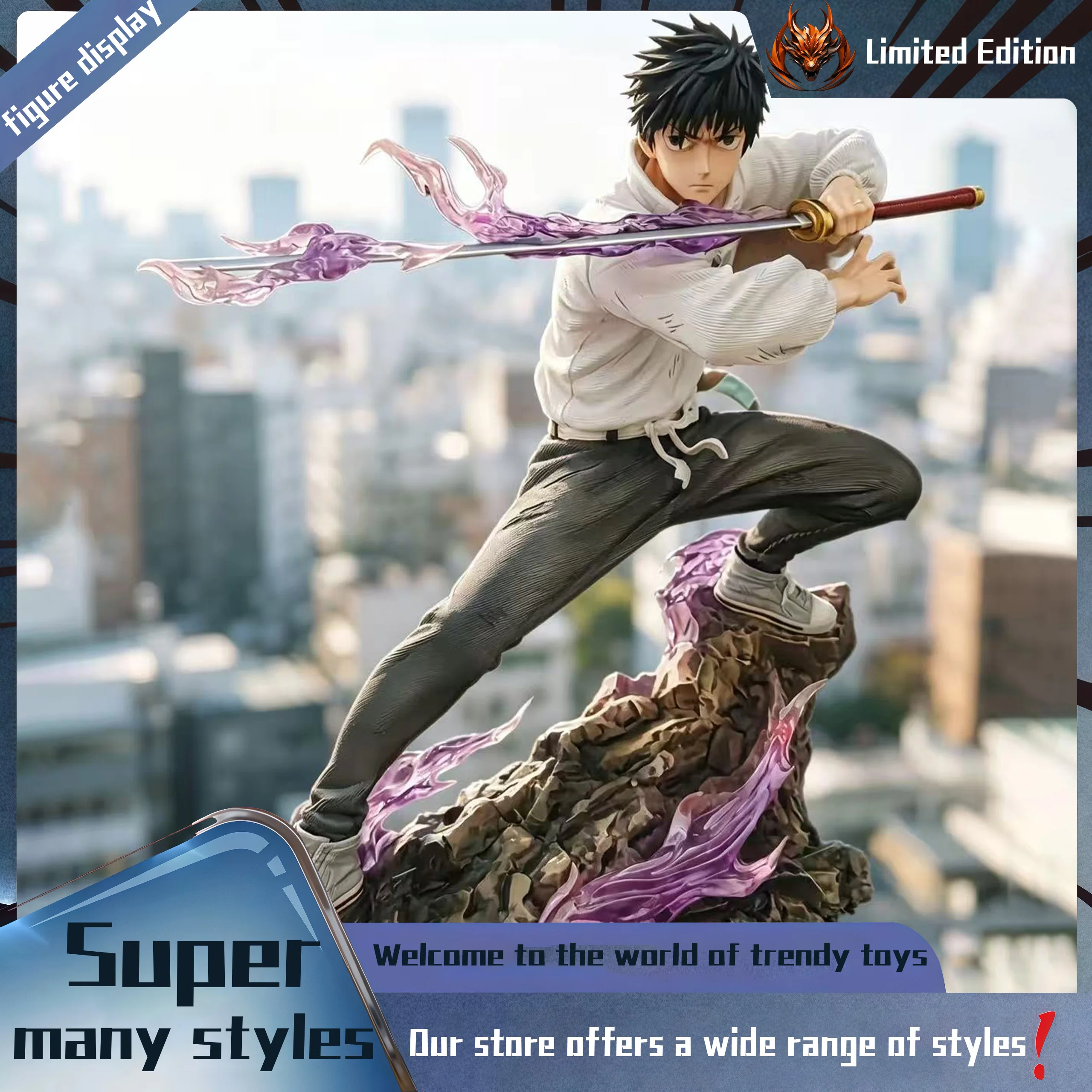 Yuta Okkotsu Peripheral figurine model table decoration, birthday gift, trendy toy scene decoration, car decoration
Yuta Okkotsu Peripheral figurine model table decoration, birthday gift, trendy toy scene decoration, car decoration