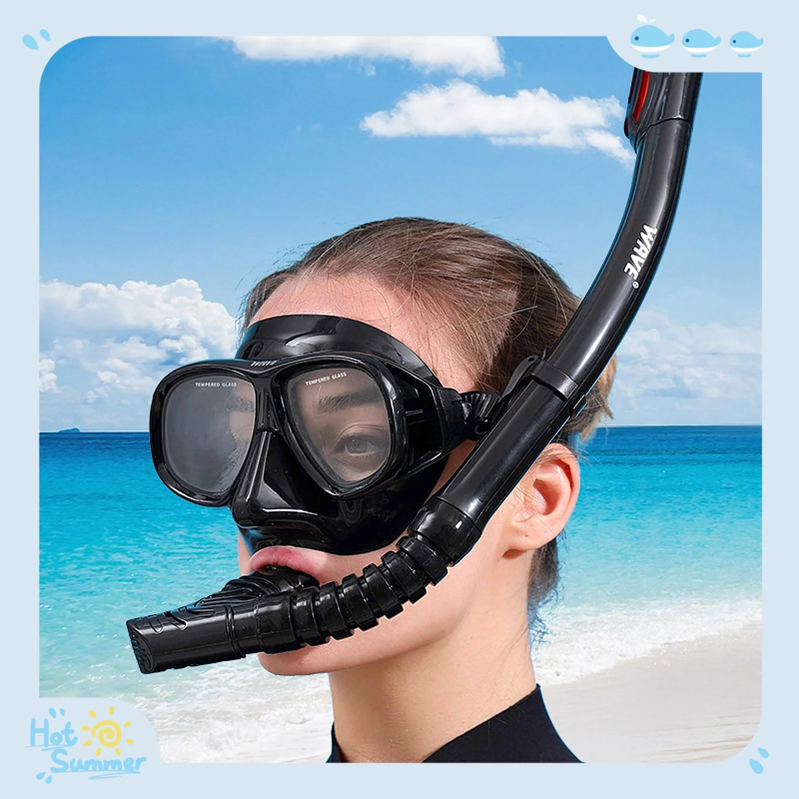 Snorkeling Gear for Adults Training Professional Dive Tempered Glass Goggles Diving Mask Wide View Lens
Snorkeling Gear for Adults Training Professional Dive Tempered Glass Goggles Diving Mask Wide View Lens