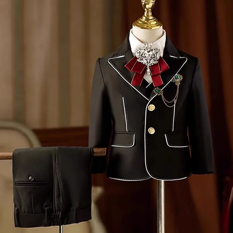 High-End Children's Costume Suits Wedding Birthday Party Piano Performance Boy's Blazer Sets A4438
High-End Children's Costume Suits Wedding Birthday Party Piano Performance Boy's Blazer Sets A4438