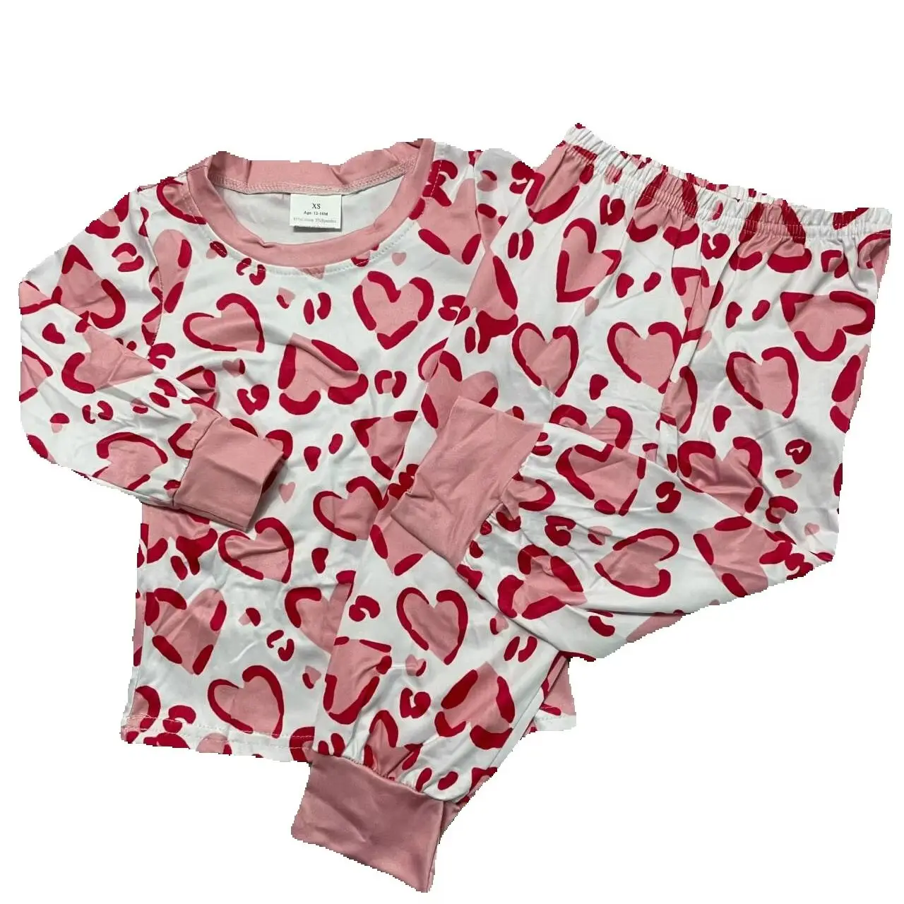 Valentine's day Red Heart Pattern Girls Baby Pajamas 0-16 Years Old Wholesale Kids Pajamas
Valentine's day Red Heart Pattern Girls Baby Pajamas 0-16 Years Old Wholesale Kids Pajamas