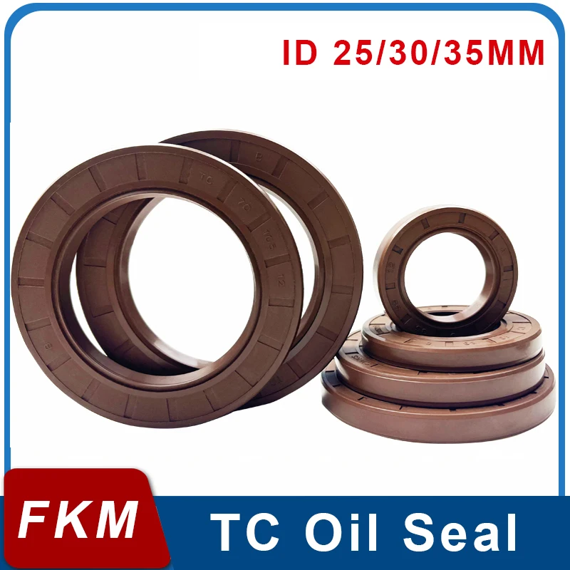 2Pcs FKM Framework Oil Seal Brown TC Fluorine Rubber Gasket Rings Cover Double Lip With Spring For Bearing ID*OD*THK 25/30/35MM
2Pcs FKM Framework Oil Seal Brown TC Fluorine Rubber Gasket Rings Cover Double Lip With Spring For Bearing ID*OD*THK 25/30/35MM