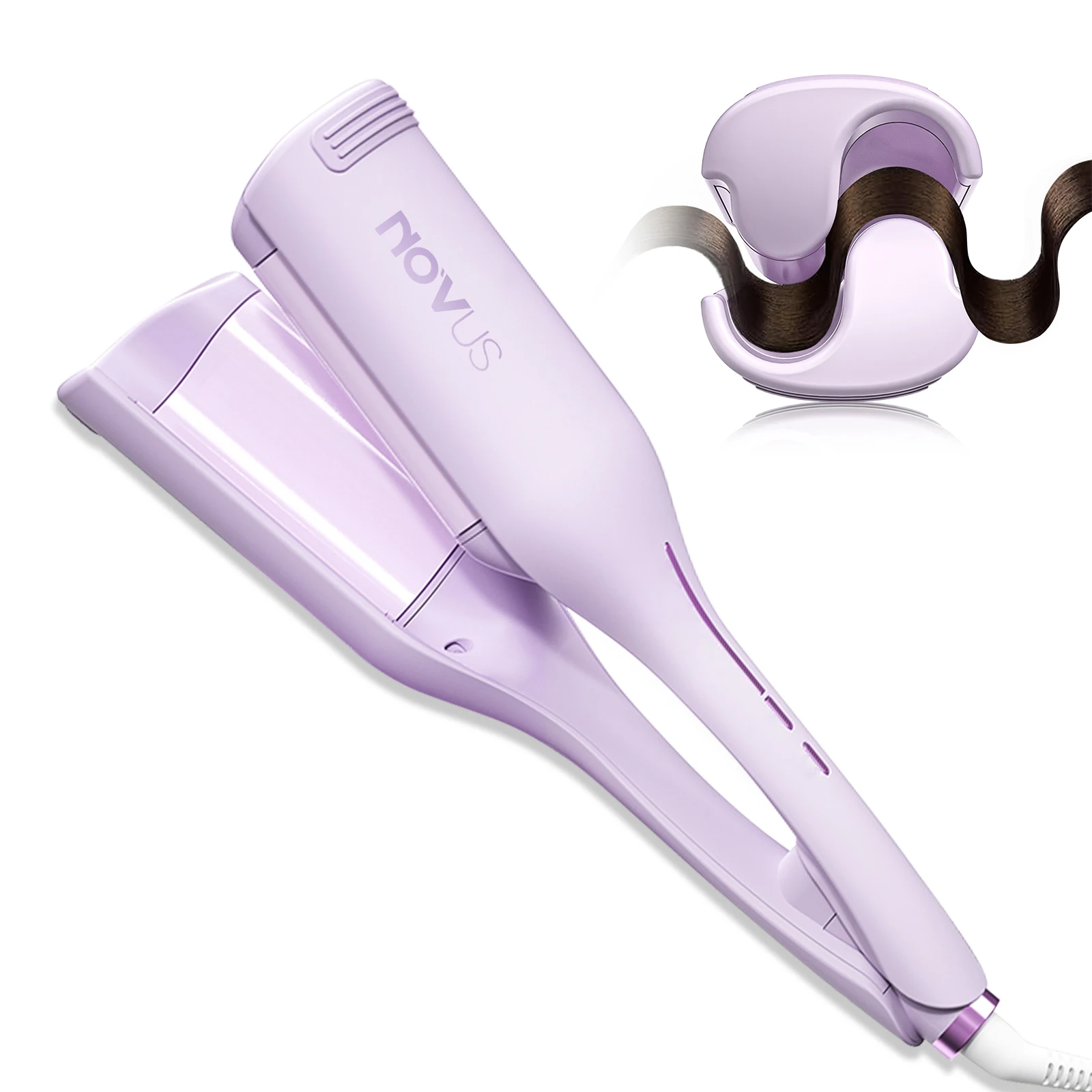 Curling Iron Hair Crimper Waver - 1.4 Inch Anti-Scald Rovy Waves Curling Wand, Ionic Deep Waver Hair Curler Tool
Curling Iron Hair Crimper Waver - 1.4 Inch Anti-Scald Rovy Waves Curling Wand, Ionic Deep Waver Hair Curler Tool