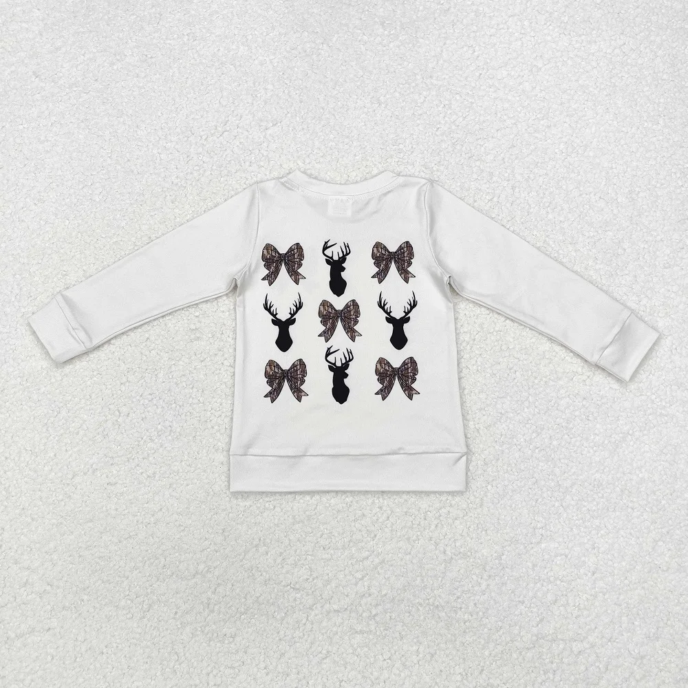 Western Fashion Floral Baby Girls Deer Camouflage Bow Long Sleeve Top Wholesale Boutique Children Kid One Piece Shirt
Western Fashion Floral Baby Girls Deer Camouflage Bow Long Sleeve Top Wholesale Boutique Children Kid One Piece Shirt