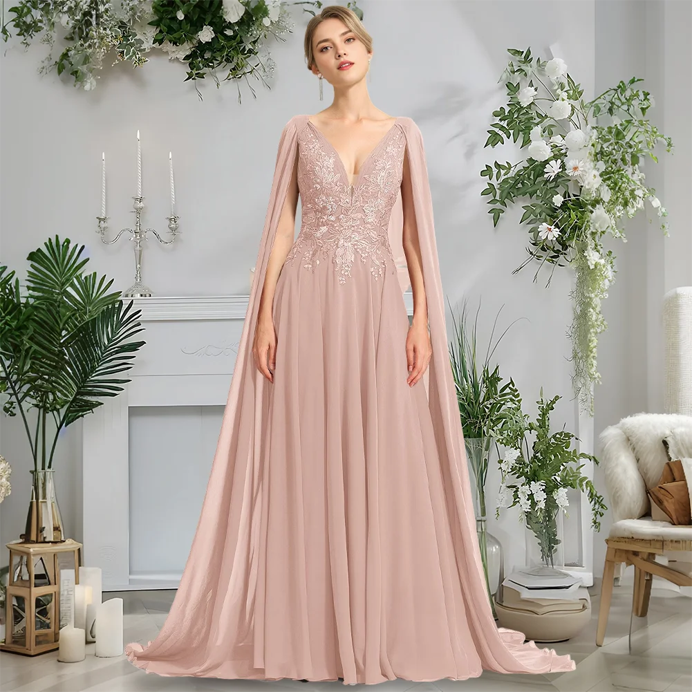 Evening Dress Burgundy A-Line V-Neck Lace Chiffon Prom Gown With Sequins Elegant Woman Formal Wedding Party Dress 2025 Summer
Evening Dress Burgundy A-Line V-Neck Lace Chiffon Prom Gown With Sequins Elegant Woman Formal Wedding Party Dress 2025 Summer