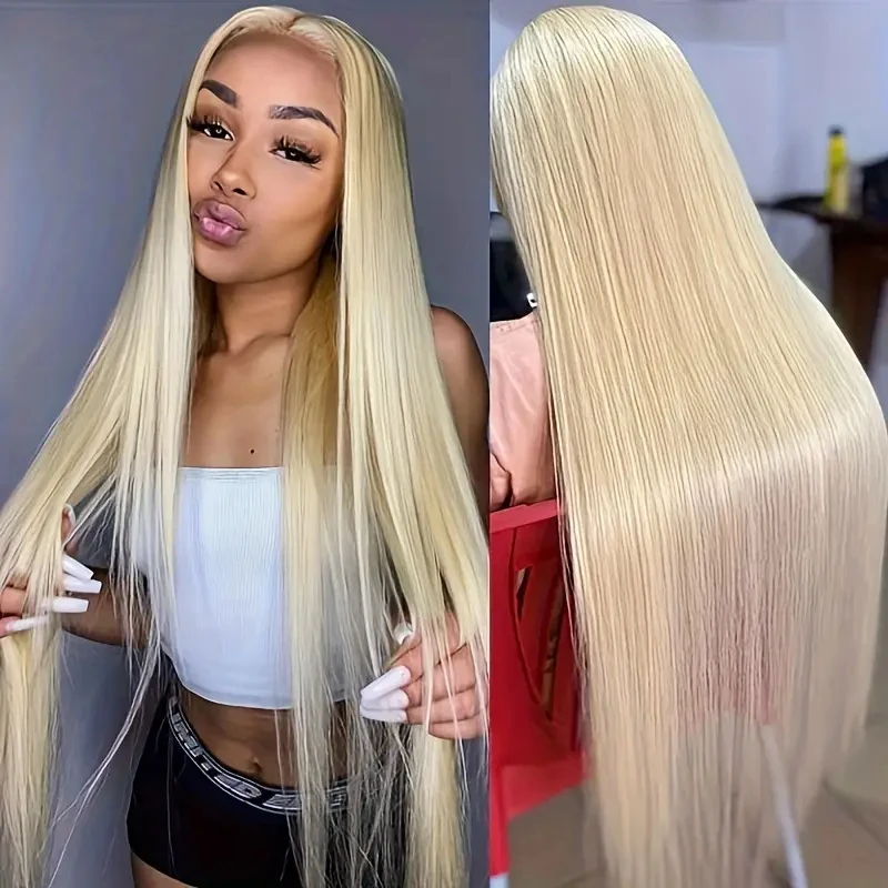 Alimice 13x4 Blonde 613 Lace Front Wig Human Hair Straight Lace Front Wigs Human Hair Pre Plucked with Baby Hair 180% Density
Alimice 13x4 Blonde 613 Lace Front Wig Human Hair Straight Lace Front Wigs Human Hair Pre Plucked with Baby Hair 180% Density
