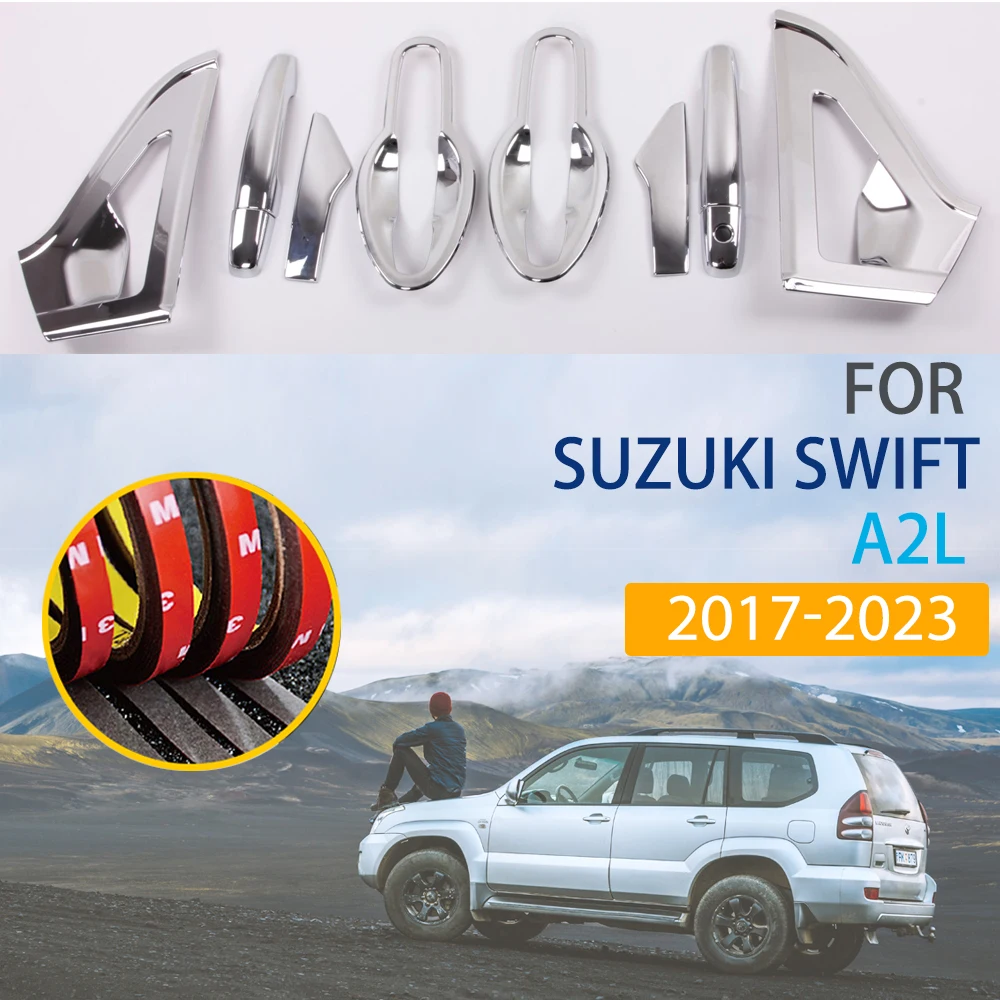 1 Set for Suzuki Swift A2L 2017 2018 2019 2020 2021 2022 2023 Luxury Chrome Door Handle Cover Trim Protection Car Accessorise
1 Set for Suzuki Swift A2L 2017 2018 2019 2020 2021 2022 2023 Luxury Chrome Door Handle Cover Trim Protection Car Accessorise