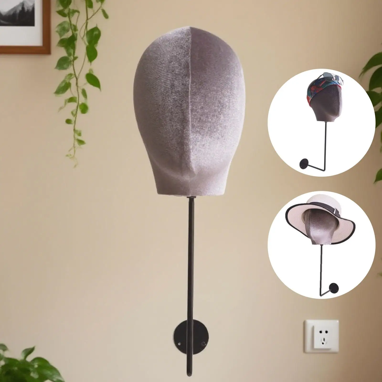 Wig Head Hairpiece Styling Mannequin Head Model Display Stand Wall Mounted for Caps Headwear Hairpieces Salon Home Decoration
Wig Head Hairpiece Styling Mannequin Head Model Display Stand Wall Mounted for Caps Headwear Hairpieces Salon Home Decoration