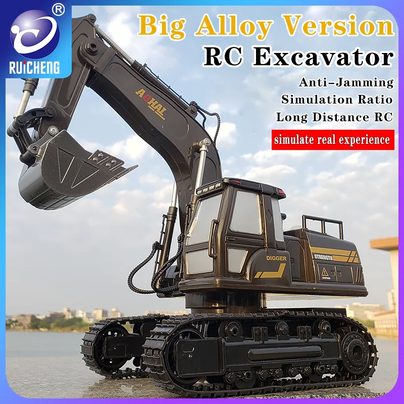 Alloy RC Excavator 12-channel Large Remote Control Engineering Vehicle Multi-functional Lighting and Audio Sound Real Simulation
Alloy RC Excavator 12-channel Large Remote Control Engineering Vehicle Multi-functional Lighting and Audio Sound Real Simulation