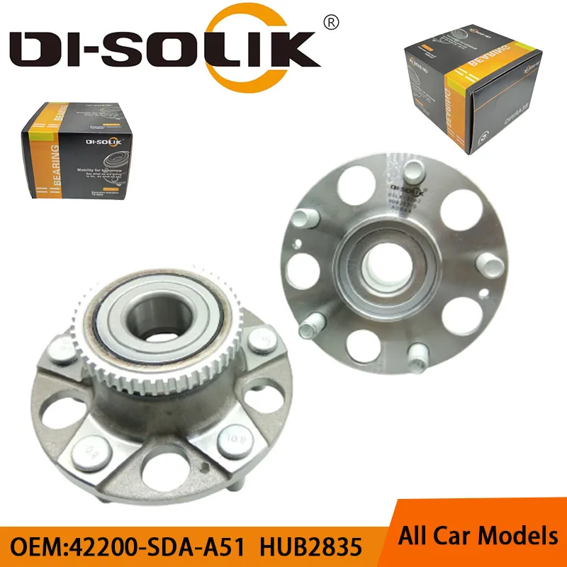 DI-SOLIK Auto Car Parts Rear Wheel Hub Bearing HUB2835 42200-SDA-A51 42200-SDA-A03 EG-3502400 VKBA6991 512188 Cubo De Rueda
DI-SOLIK Auto Car Parts Rear Wheel Hub Bearing HUB2835 42200-SDA-A51 42200-SDA-A03 EG-3502400 VKBA6991 512188 Cubo De Rueda