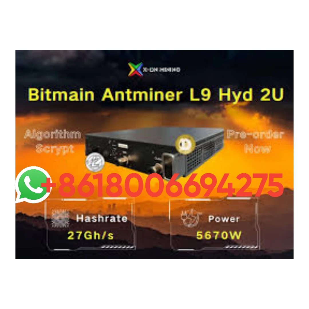 Б. ГОРЯЧАЯ ПРОДАЖА Bitmain Antminer L9 Hyd 2U 27G 5670W LTC DOGE MINER
Б. ГОРЯЧАЯ ПРОДАЖА Bitmain Antminer L9 Hyd 2U 27G 5670W LTC DOGE MINER