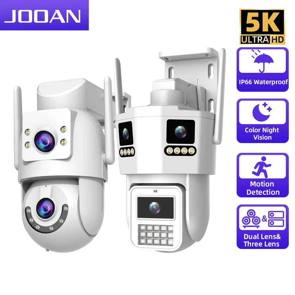 Уличная Wi-Fi камера JOOAN 15 МП с тремя объективами, трехэкранная PTZ-камера безопасности 6 МП с двумя объективами и детектором движения для видеонаблюдения
Уличная Wi-Fi камера JOOAN 15 МП с тремя объективами, трехэкранная PTZ-камера безопасности 6 МП с двумя объективами и детектором движения для видеонаблюдения