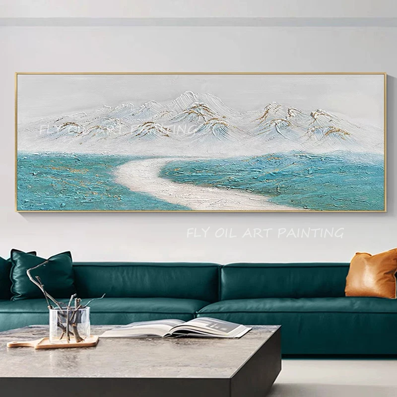 100% Handmade blue ocean road with grey thick canvas picture large size Oil Painting Porch Aisle For Living Room as a gift
100% Handmade blue ocean road with grey thick canvas picture large size Oil Painting Porch Aisle For Living Room as a gift