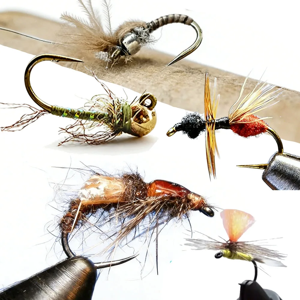 Набор рыболовных мушек для нахлыстовой ловли, беззубые, быстро тонущие, аксессуар для рыбалки на басса, форель, лосося, серебряного лосося, панфиш
Набор рыболовных мушек для нахлыстовой ловли, беззубые, быстро тонущие, аксессуар для рыбалки на басса, форель, лосося, серебряного лосося, панфиш
