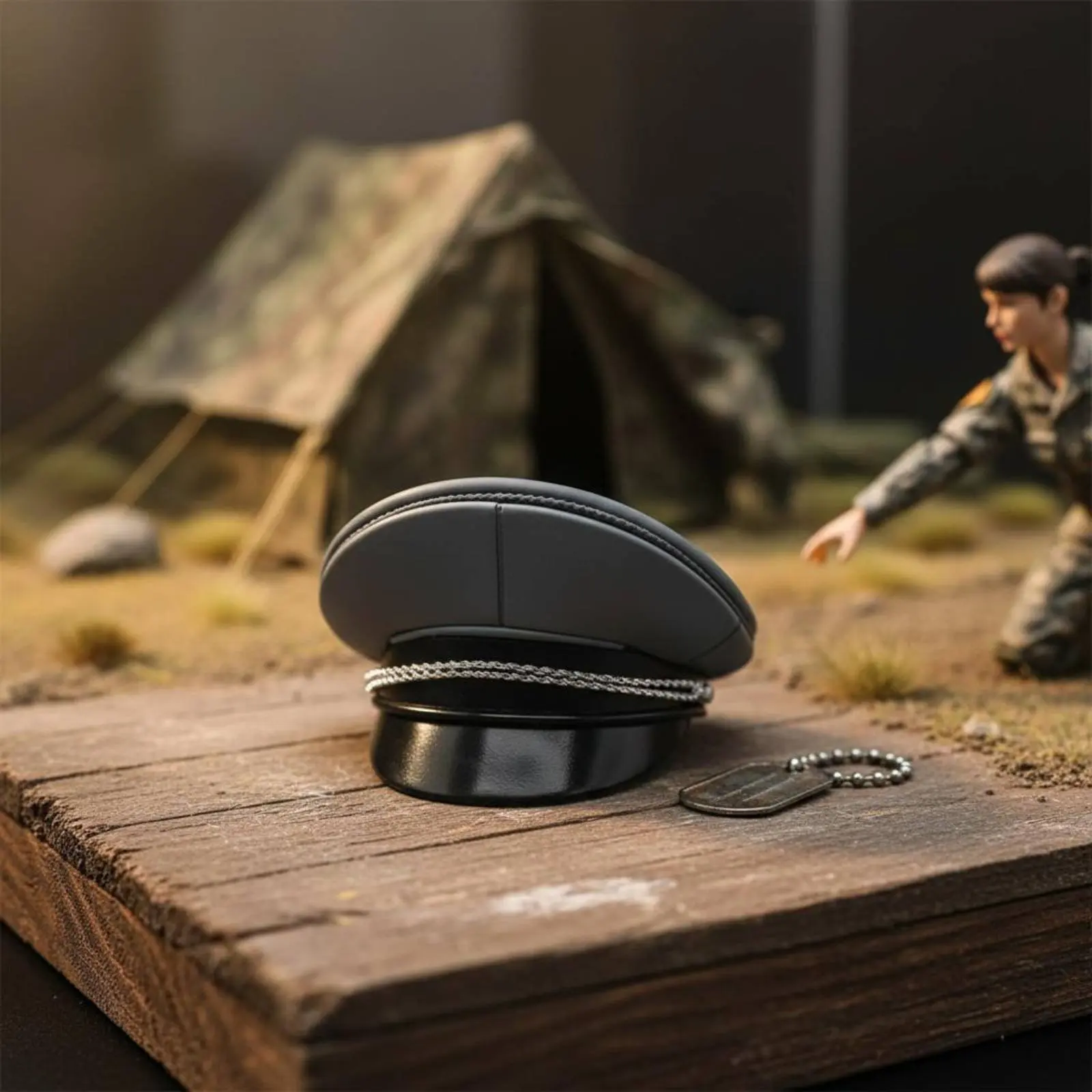 1/6 Scale Female Officer Hat 12 Inch Fit Gray Peaked Cap Material Officer Hat for Collectors, Display, Collection
1/6 Scale Female Officer Hat 12 Inch Fit Gray Peaked Cap Material Officer Hat for Collectors, Display, Collection