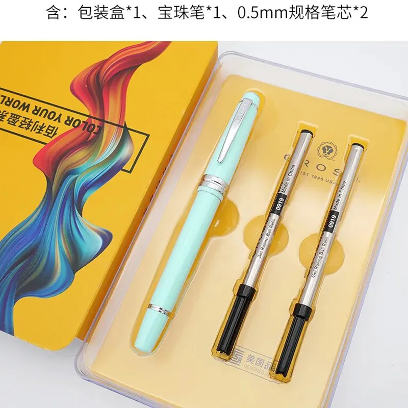 Blue Ballpoint Pen CROSS Bailey Light Polished Resin with Refills Business Office Pen Student School Stationery Supplies NB504
Blue Ballpoint Pen CROSS Bailey Light Polished Resin with Refills Business Office Pen Student School Stationery Supplies NB504