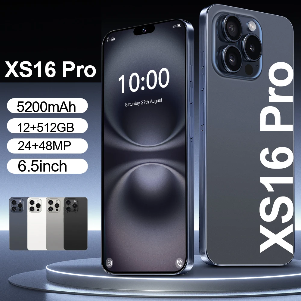 2025 New XS16 Pro 6.5inch HD Global Edition Original Smart Dual Card 5200mAh Battery Facial Recognition Function
2025 New XS16 Pro 6.5inch HD Global Edition Original Smart Dual Card 5200mAh Battery Facial Recognition Function