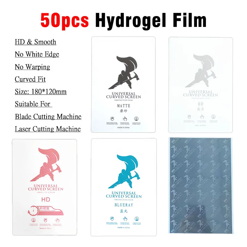 50Pcs HD Hydrogel Film For Cutting Machine Matte/Anti Blue-Ray/Privacy Universal Film For All Phone LCD Screen Protector TPU
50Pcs HD Hydrogel Film For Cutting Machine Matte/Anti Blue-Ray/Privacy Universal Film For All Phone LCD Screen Protector TPU