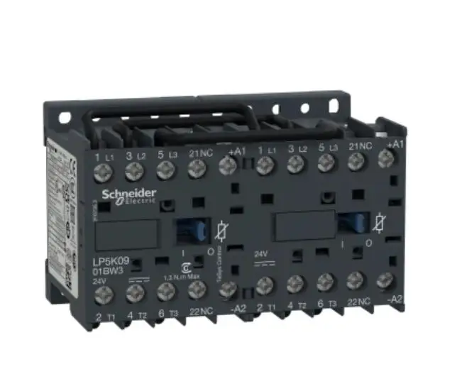 LP5K0901BW3 LP5-K0901BW3 TeSys K reversing contactor - 3P - AC-3 = 440 V 9 A - 1 NC - 24 V DC coil
LP5K0901BW3 LP5-K0901BW3 TeSys K reversing contactor - 3P - AC-3 = 440 V 9 A - 1 NC - 24 V DC coil