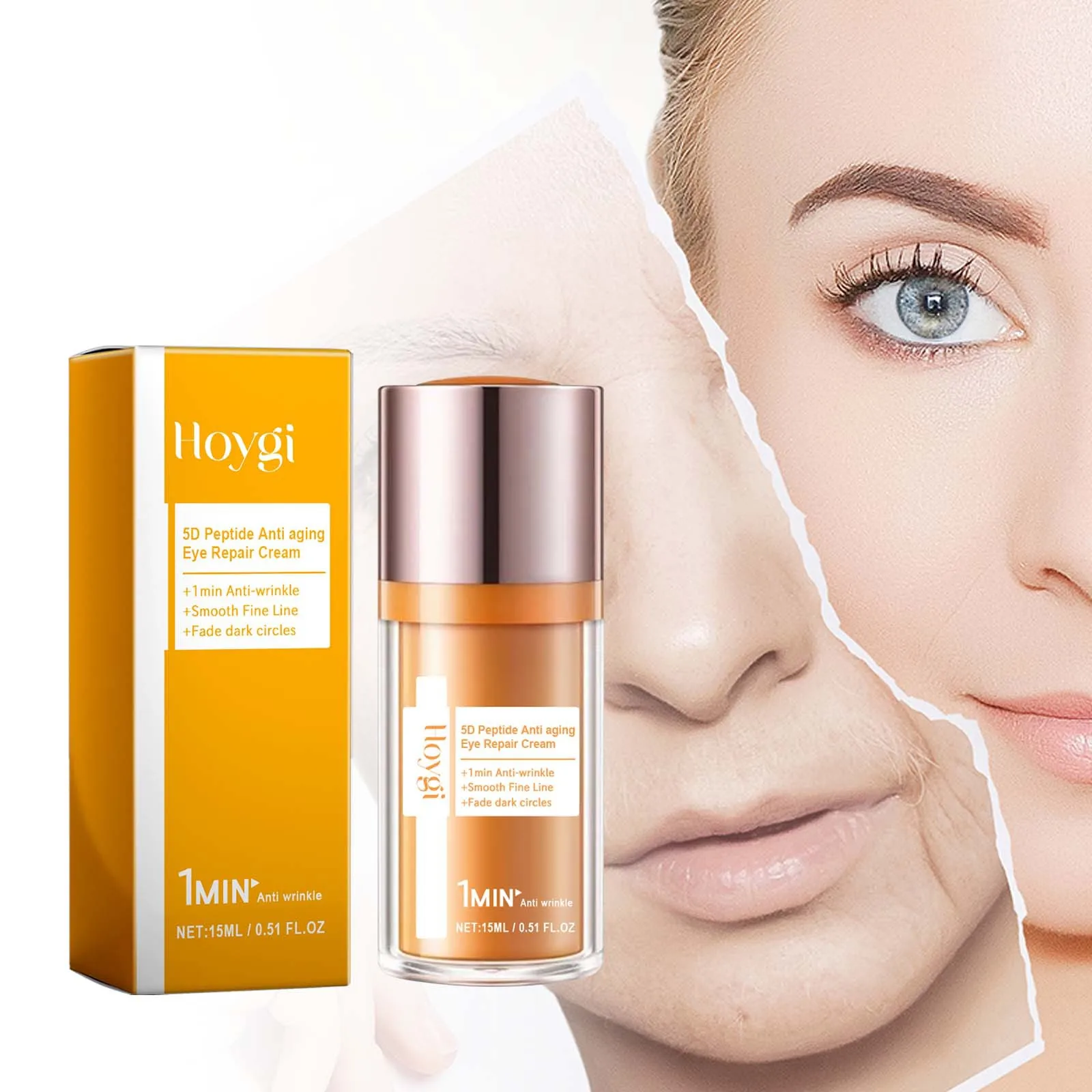 Hoygi 15ml 5d Peptide Repairing Eye Cream Anti Wrinkle Moisturizing Anti Dark Circles Firm Eye Bags Puffiness Remover Eye Cream
Hoygi 15ml 5d Peptide Repairing Eye Cream Anti Wrinkle Moisturizing Anti Dark Circles Firm Eye Bags Puffiness Remover Eye Cream