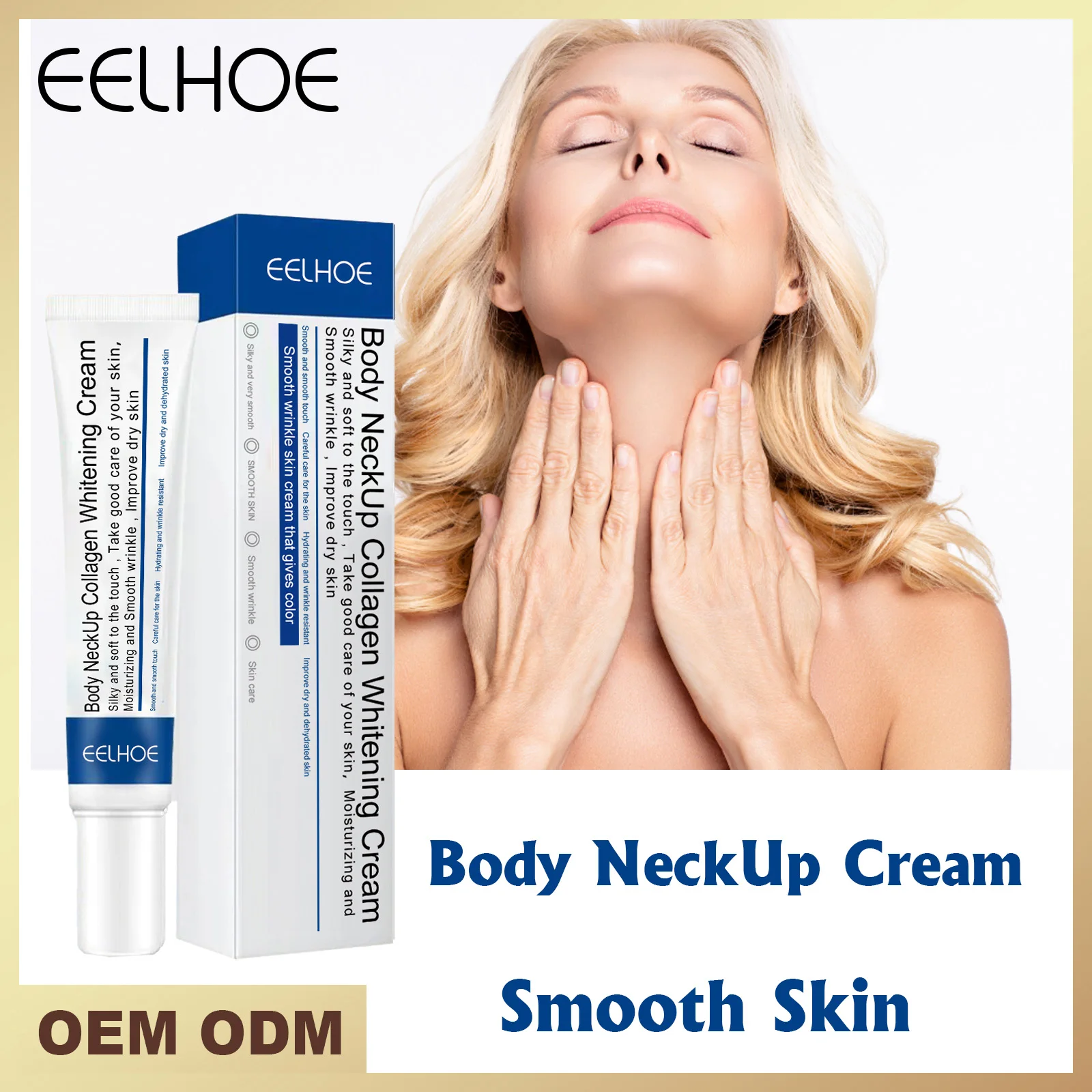 EELHOE Neck Collagen Whitening Cream Fades Neck Lines Shapes Swan Neck Lifting Tightens Skin Moisturizes and Beauties Neck Cream
EELHOE Neck Collagen Whitening Cream Fades Neck Lines Shapes Swan Neck Lifting Tightens Skin Moisturizes and Beauties Neck Cream