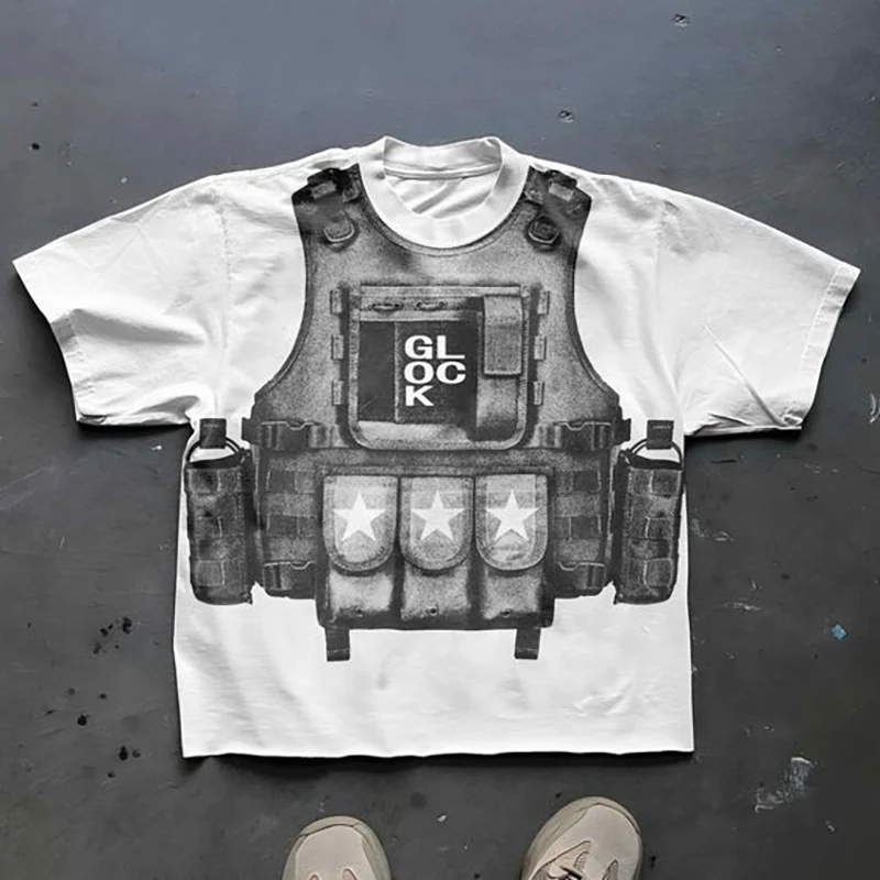 Harajuku Y2k Soldier Print Vintage T-shirt Vintage Top Men's Hip Hop Festival Wear Top Street Wear Short Sleeve Biking Shirt
Harajuku Y2k Soldier Print Vintage T-shirt Vintage Top Men's Hip Hop Festival Wear Top Street Wear Short Sleeve Biking Shirt
