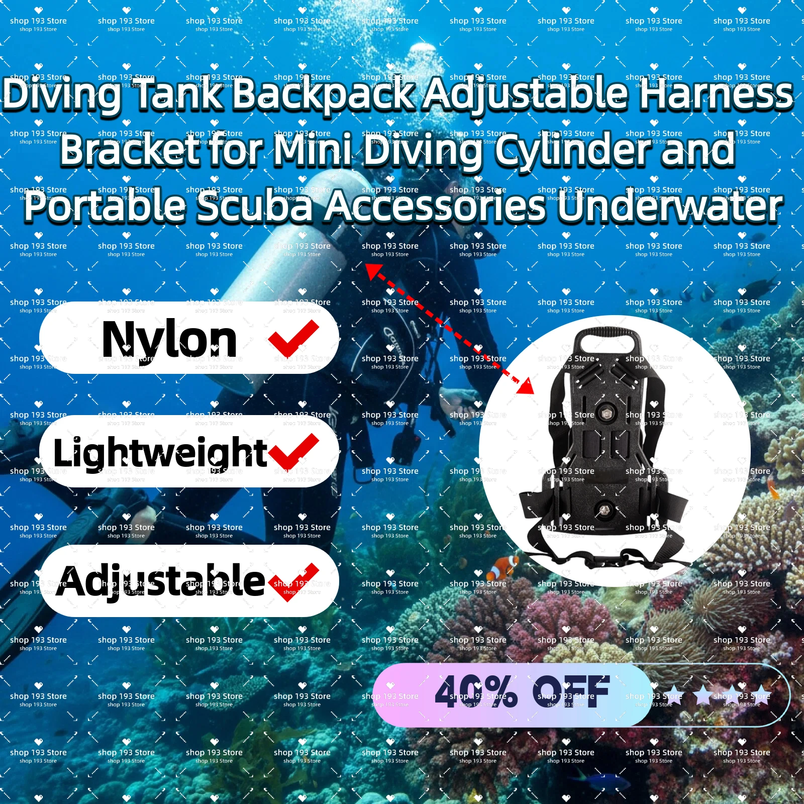 Diving Tank Backpack Adjustable Harness Bracket for Mini Diving Cylinder and Portable Scuba Accessories Underwater
Diving Tank Backpack Adjustable Harness Bracket for Mini Diving Cylinder and Portable Scuba Accessories Underwater
