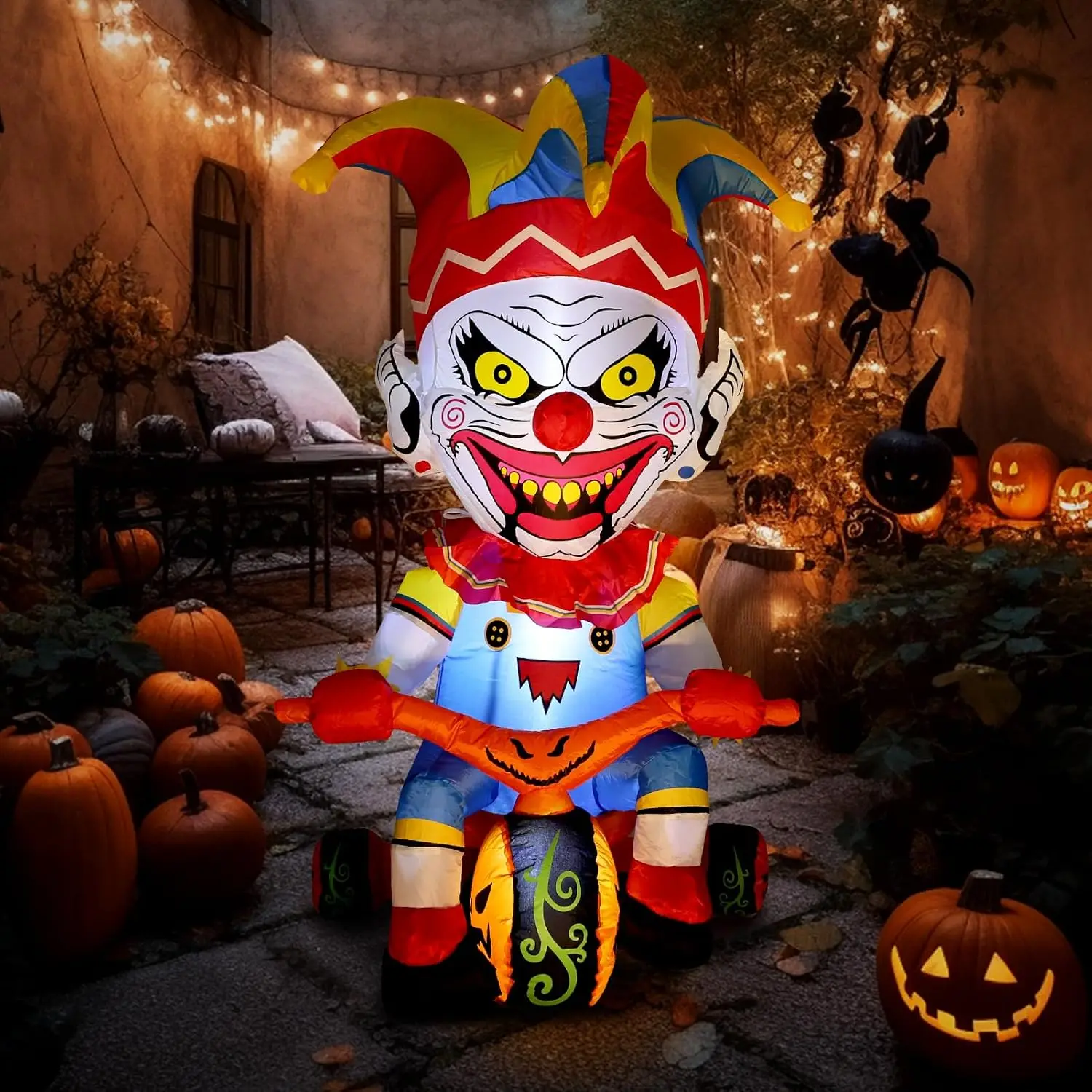 4 FT Halloween Inflatable Outdoor Clown Bicycle Decoration Blow Up Yard Party Garden Decoration
4 FT Halloween Inflatable Outdoor Clown Bicycle Decoration Blow Up Yard Party Garden Decoration
