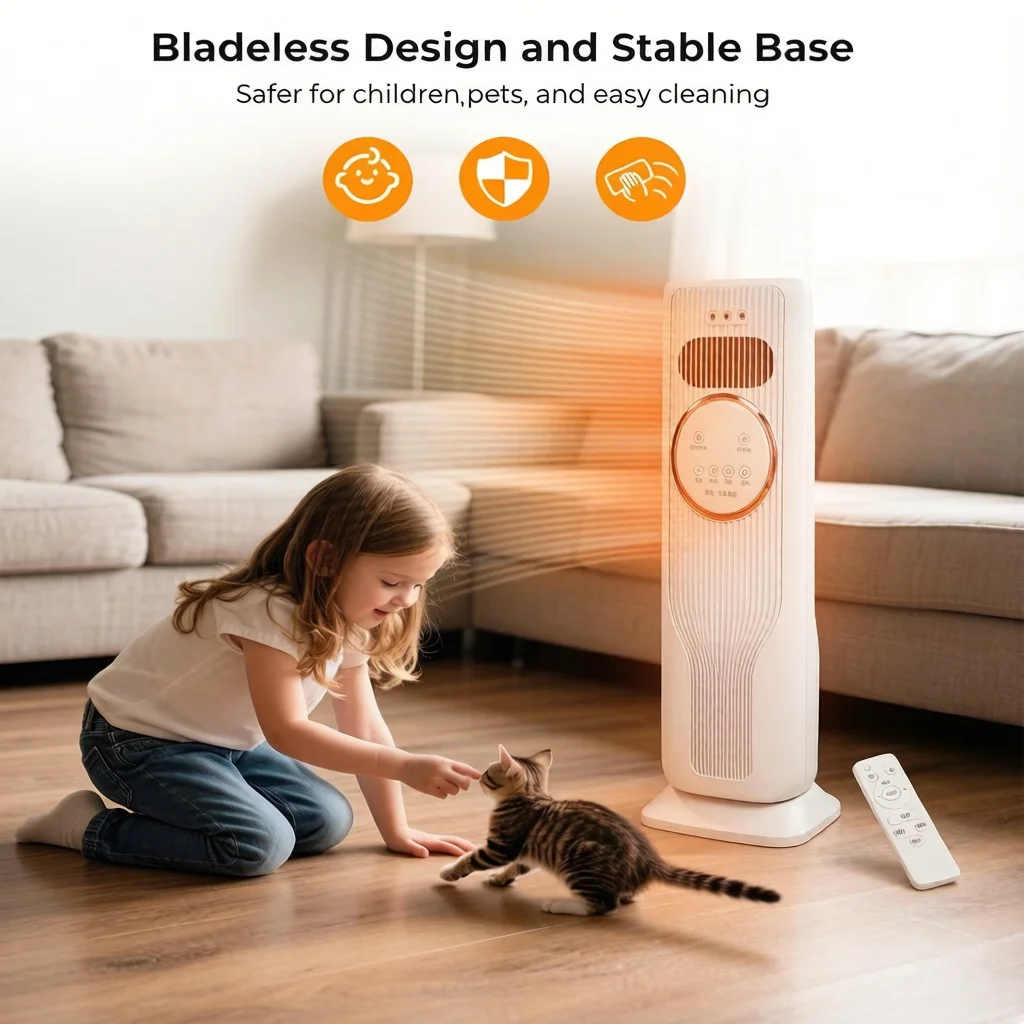 3 in 1 Portable Heating & Cooling Fan, Quiet Space Heater & Cooler for Home Office Bedroom, Fast Heating Personal Fan
3 in 1 Portable Heating & Cooling Fan, Quiet Space Heater & Cooler for Home Office Bedroom, Fast Heating Personal Fan