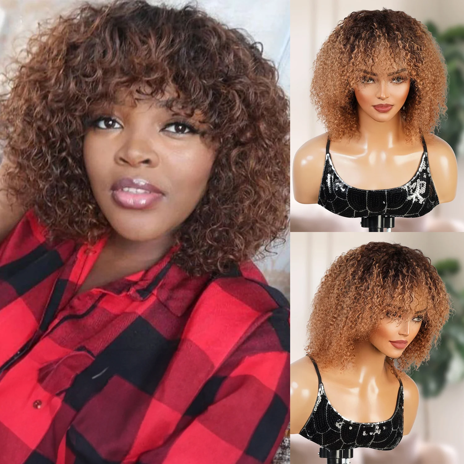 UpScale 100% Human Hair HD 5×5 Glueless wig Bohemian Curls Wigs with Bang 10"
UpScale 100% Human Hair HD 5×5 Glueless wig Bohemian Curls Wigs with Bang 10"