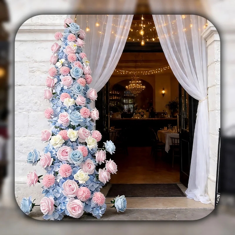 188cm Blue Pink Rose Hydrangea Artificial Flower Row Wedding Backdrop Arch Corner Decor Fake Floral Arrangement for Party Home
188cm Blue Pink Rose Hydrangea Artificial Flower Row Wedding Backdrop Arch Corner Decor Fake Floral Arrangement for Party Home