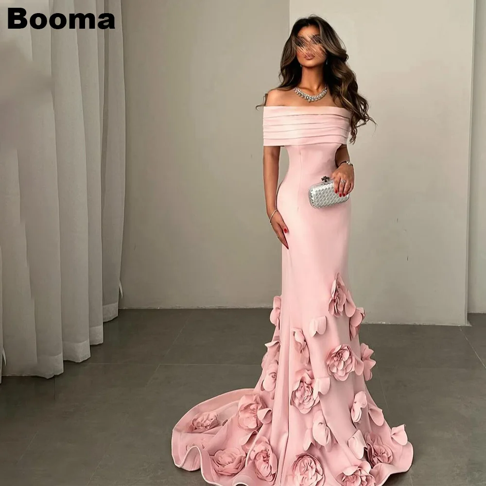 Booma Elegant Mermaid Evening Dresses Boat Neck 3D Flowers Ruffles Formal Party Gowns for Women Prom Dress Dubai Customized
Booma Elegant Mermaid Evening Dresses Boat Neck 3D Flowers Ruffles Formal Party Gowns for Women Prom Dress Dubai Customized