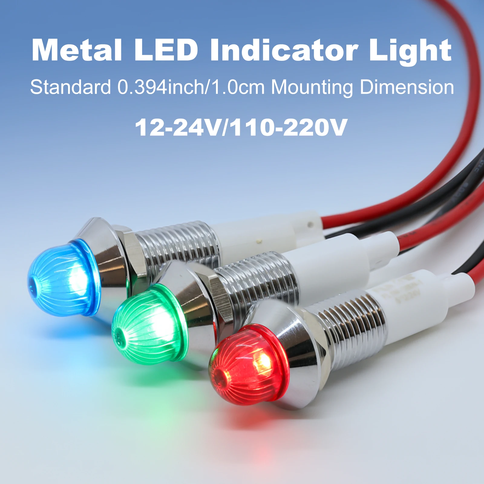 4pcs 10mm 12V 24V 110V 220V Metal LED Pilot Panel Dash Signal Indicator Warning light 20cm cable Chrome Finish Car Boat Marine
4pcs 10mm 12V 24V 110V 220V Metal LED Pilot Panel Dash Signal Indicator Warning light 20cm cable Chrome Finish Car Boat Marine